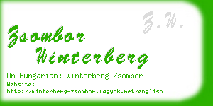 zsombor winterberg business card